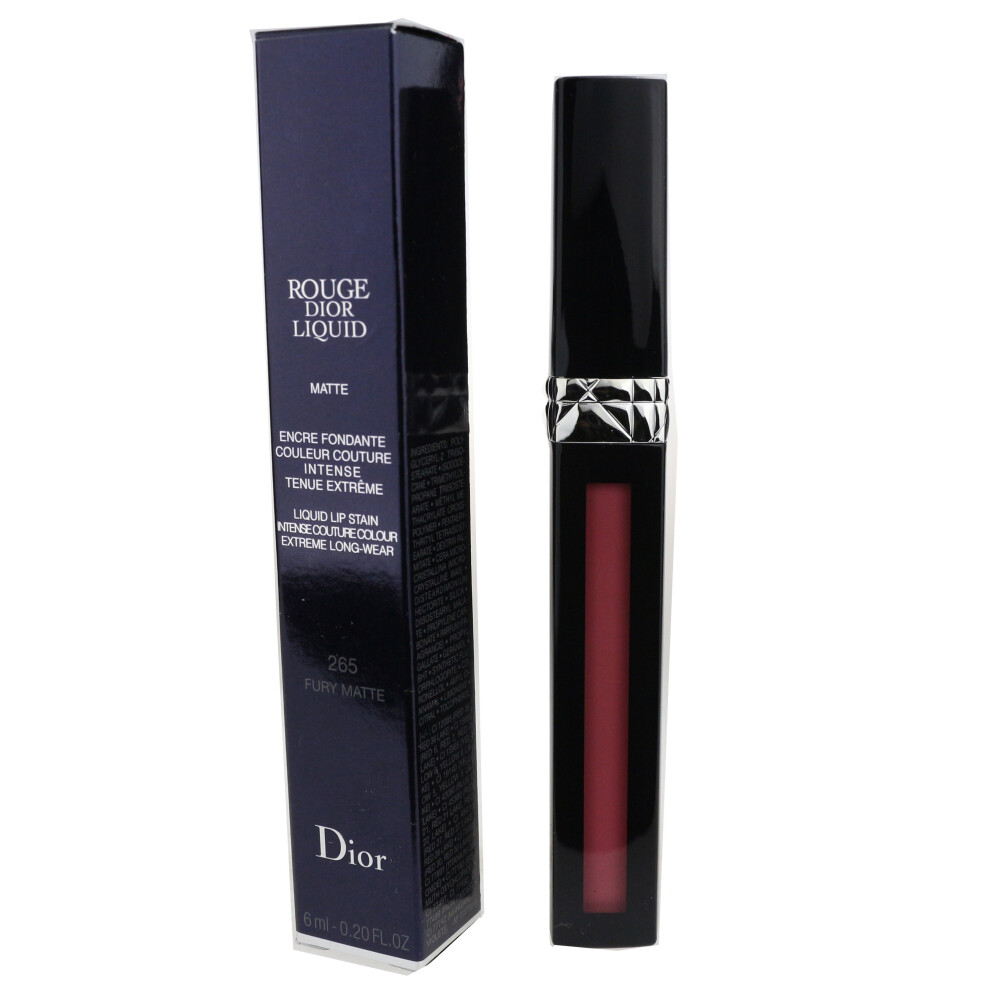 Dior Rouge Matte Pink Lip Stain Liquid 265 Fury Matte