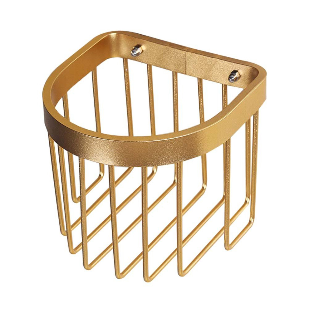 New Thicken Bathroom Tissue Holder Aluminium Toilet Roll Holders Basket, Gold-image-OPC-PVWSTY-NEW