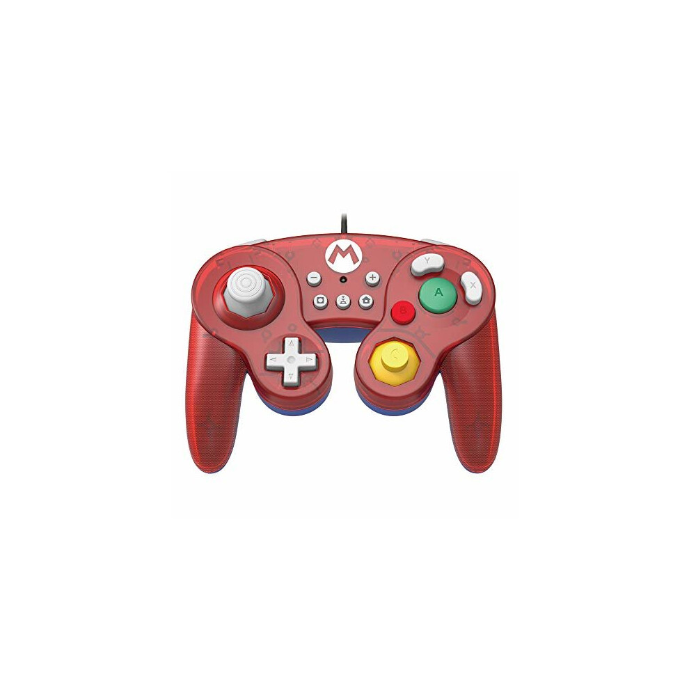 Hori Battle Pad Gamecube Style Controller - Mario Edition For Nintendo Switch (New) 873124007152