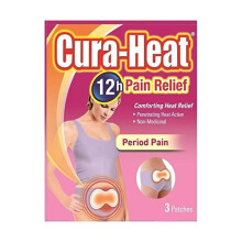 Cura-Heat Period Pain Patches - 3-Pack Self-Heating Menstrual Cramp Relief
