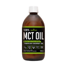 Natures Aid 100% MCT Oil from Coconut, Unflavoured, 500ml - Made in UK to GMP standards, Fast-Absorbing Energy for Coffee, Shakes & Smoothies