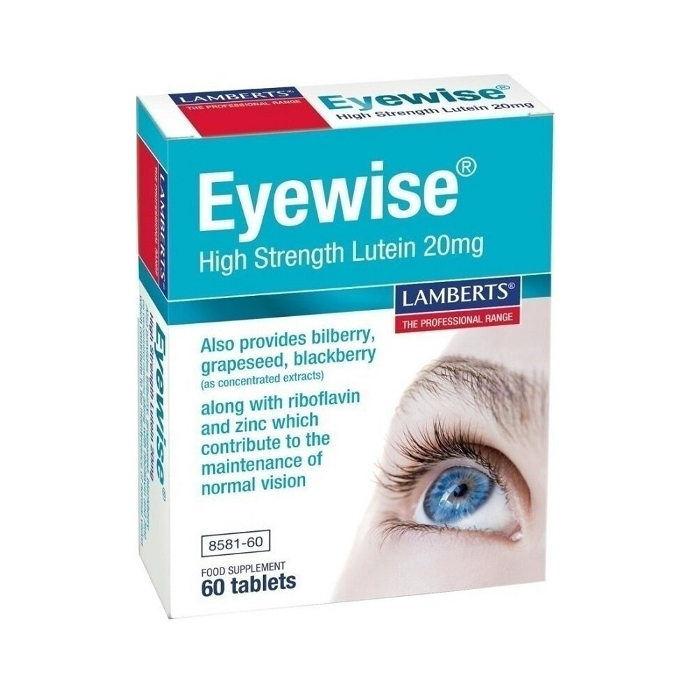 Lamberts Eyewise High Strength Lutein 20mg 60 Tablets