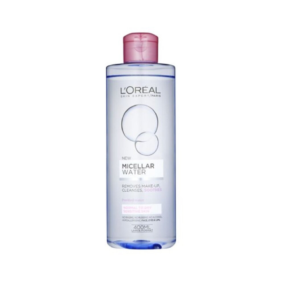 New LâOrã©Al Paris L'oreal Micellar Water Cleanses & Soothes 400Ml