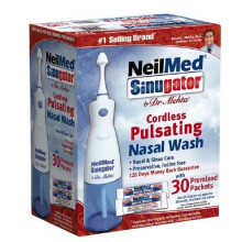NeilMed, Sinugator, Kabellose Pulsierende Nasenspülung, 3-teiliges Set