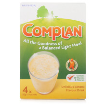 Complan Banana Flavour Nutrition Drink - High-Protein Meal Replacement with Vitamins & Minerals (Vegetarian, Gluten-Free)