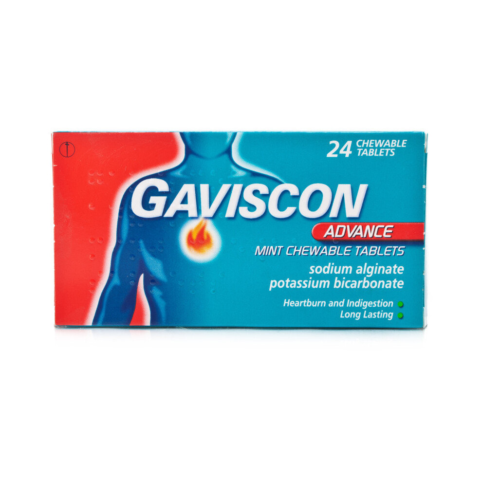 Gaviscon Advance Mint Chewable Tablets 24