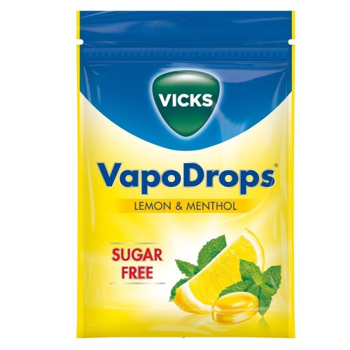Vicks Vicks VapoDrops Lemon & Menthol Sugar Free 72g