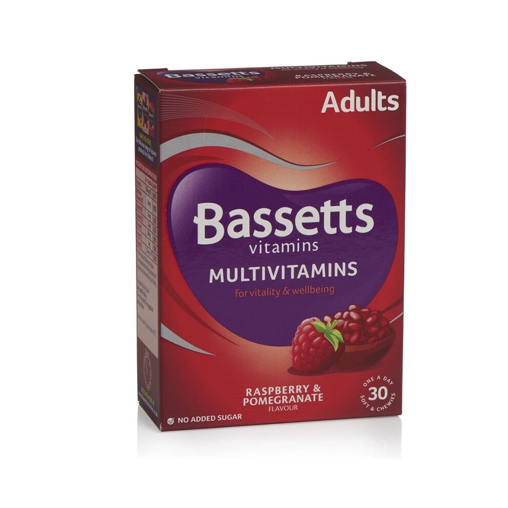 Bassetts Multivitamins Raspberry & Pomegranate - 30 Chewy Vitamins