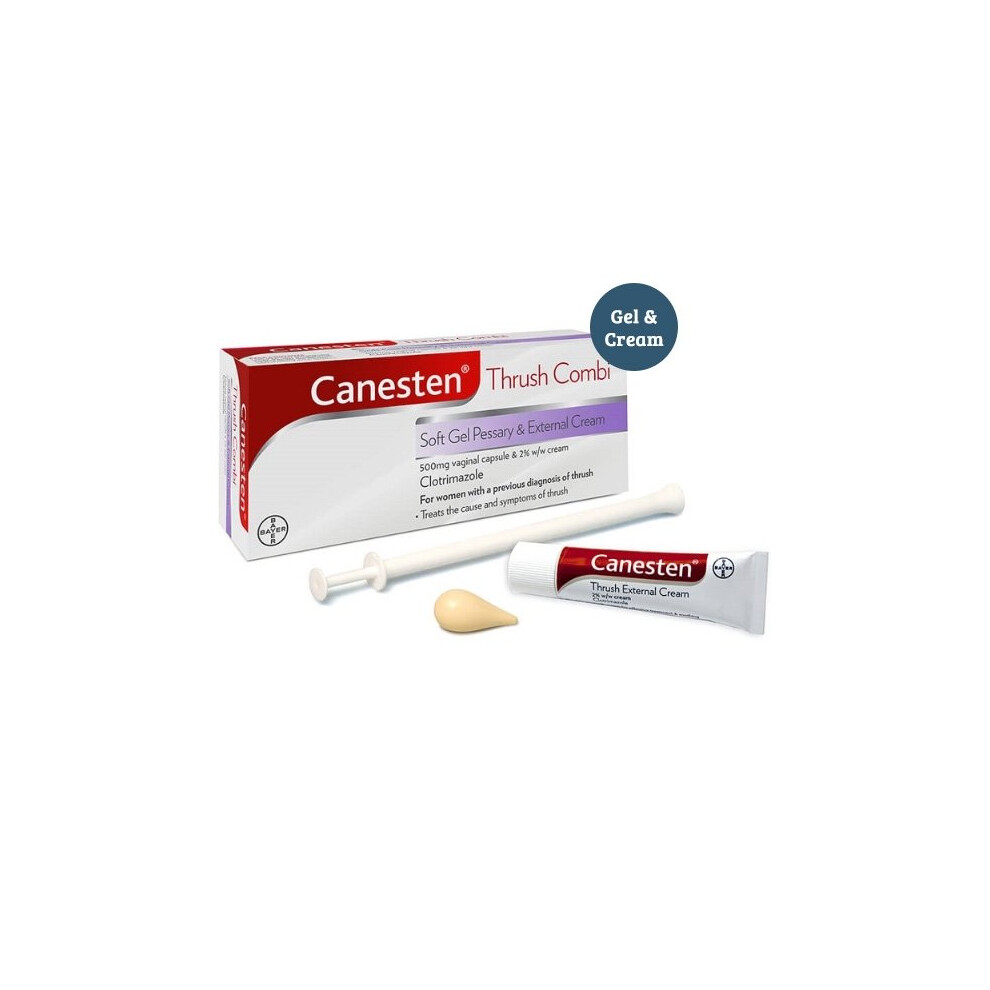 Canesten Thrush Combi Soft Gel Pessary & External Cream