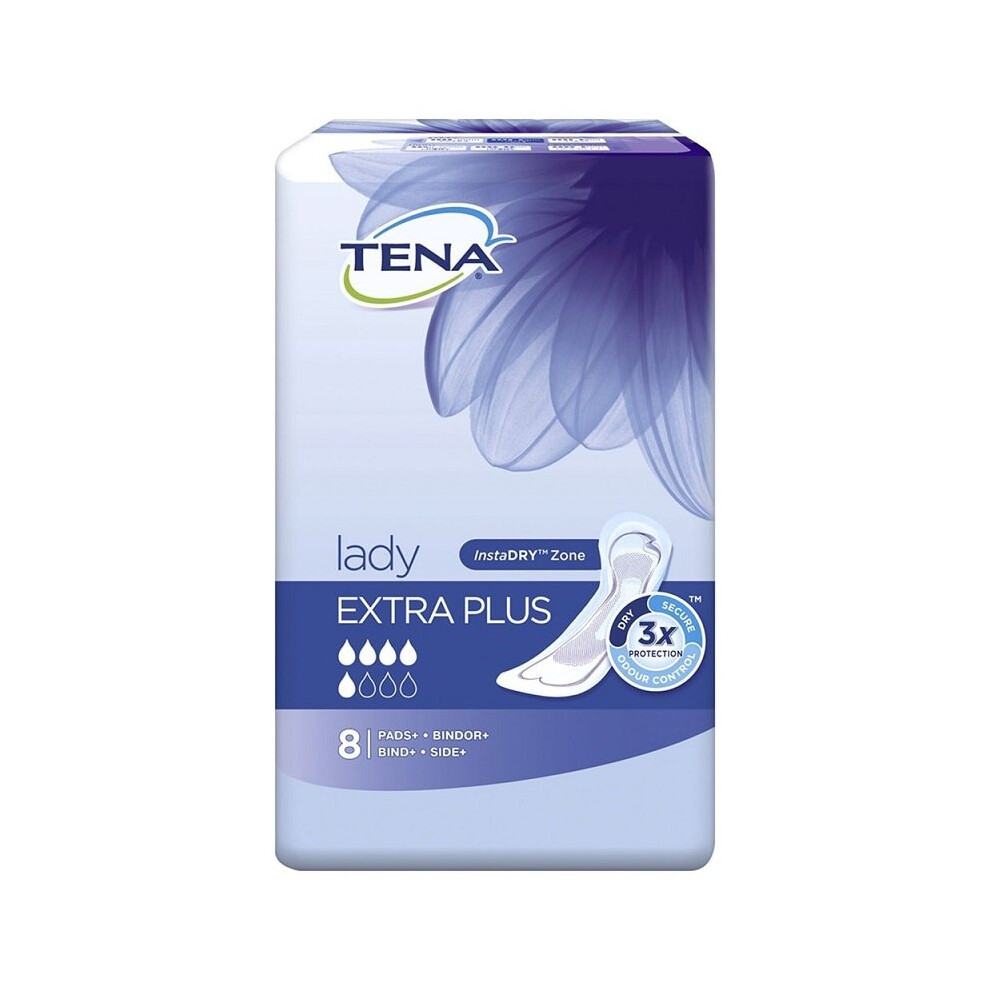 Tena Lady Extra Plus 8 Pads InstaDRY Zone