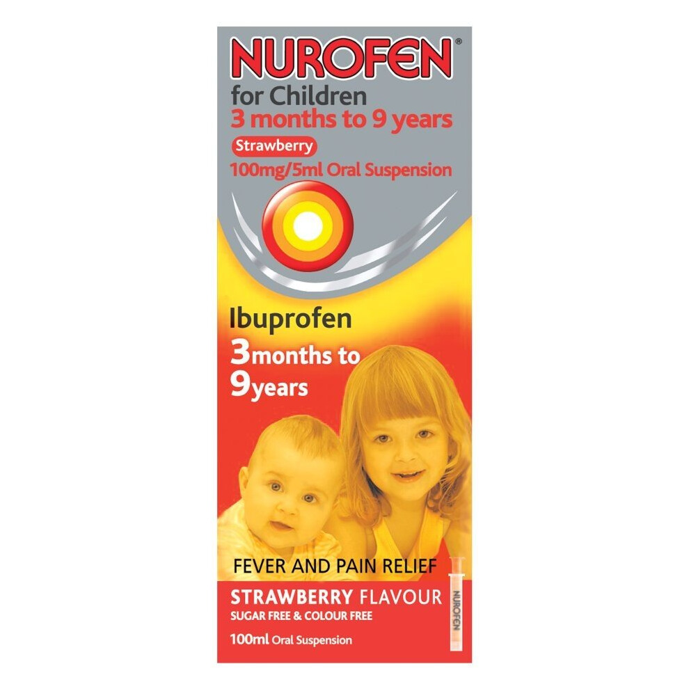 Nurofen For Children Strawberry Oral Suspension 100ml-image-OPC-P5K6YP6-NEW