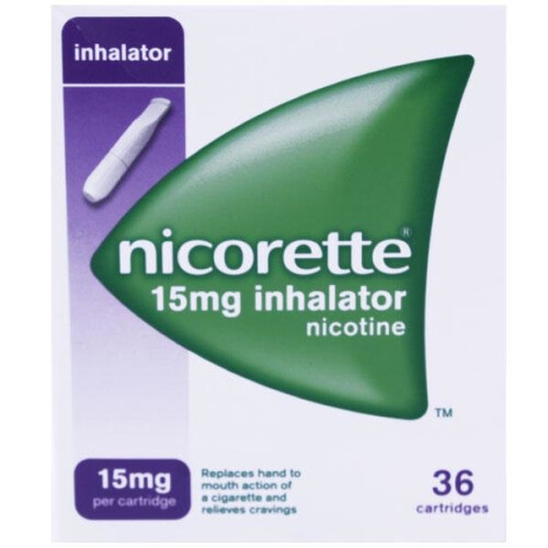 Nicorette Nicorette 15mg Inhalator Nicotine 36 Cartridges