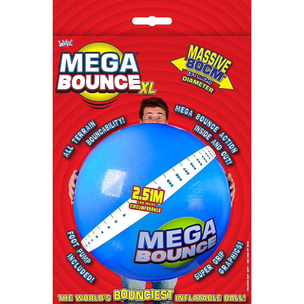 Wicked Mega Bounce Ball (X-Large, Red/Blue)