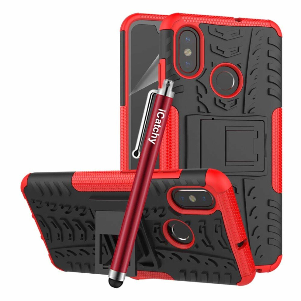 (Red) For Xiaomi Mi 8 Phone Shockproof Case Cover Red 5056298000685