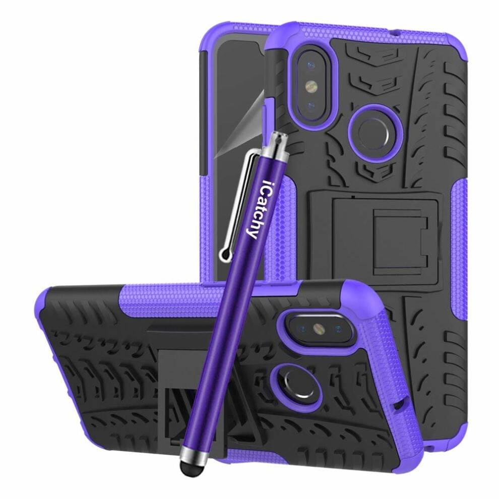(Purple) For Xiaomi Mi 8 Phone Shockproof Case Cover Purple 5056298000678