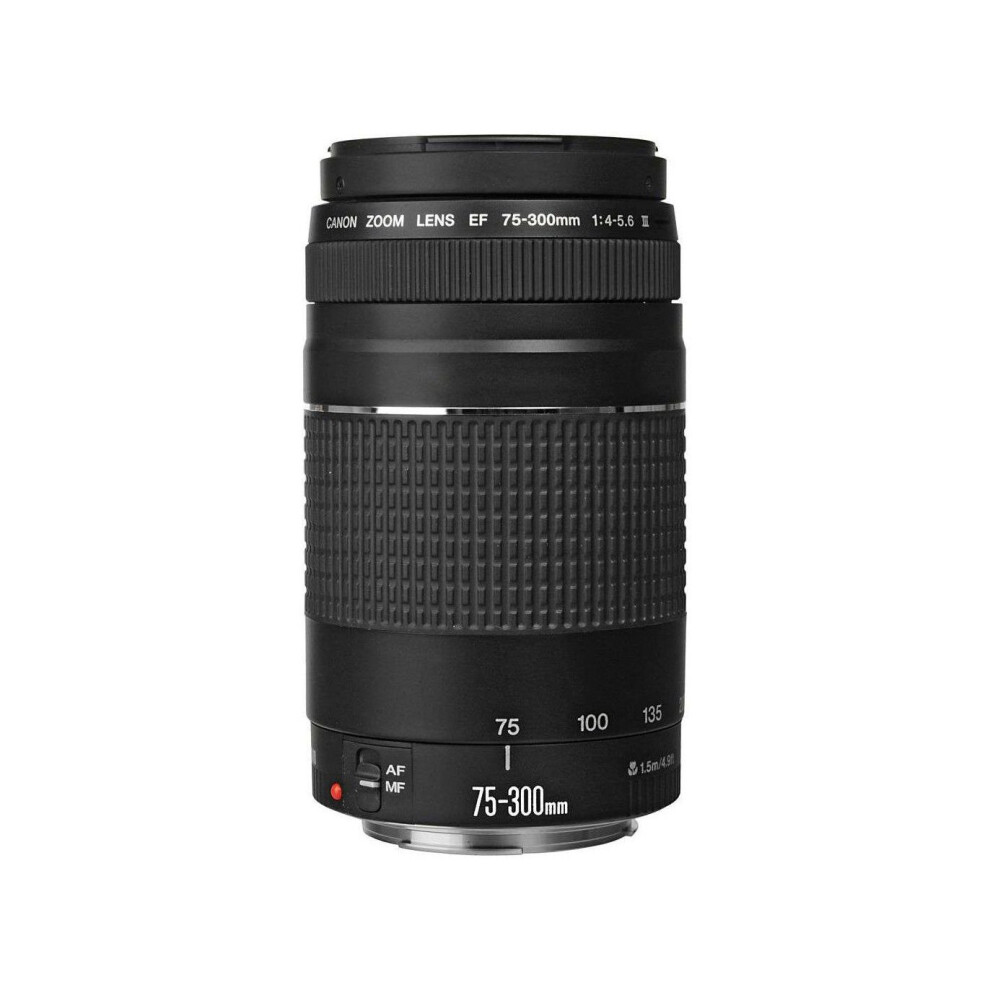 Canon EF 75-300mm f/4-5.6 III Telephoto Zoom Lens For Canon Cameras - Black