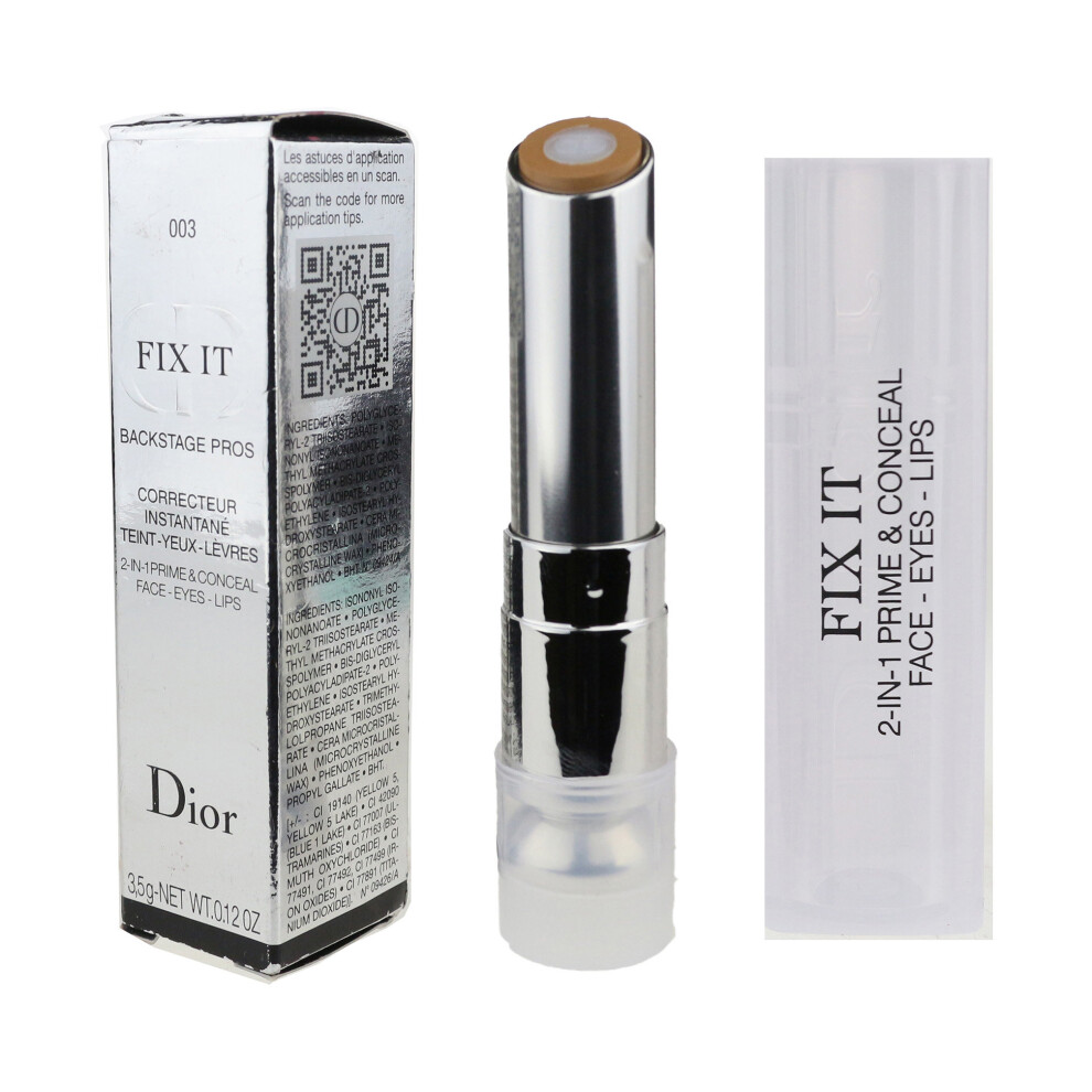 Dior Fix It Backstage Pros 2 in 1 Primer Concealer 003 Dark on OnBuy