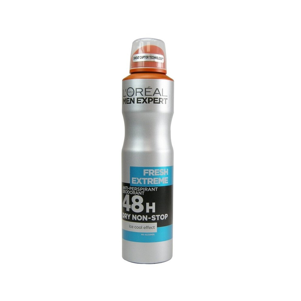 LâOrã©Al Paris Men's L'oreal Expert Fresh Extreme 48H Deodorant 250Ml