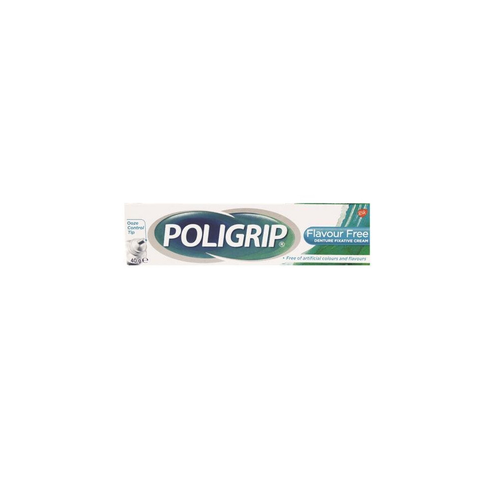 Poligrip Cream Flavour Free Denture 40G