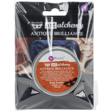 Finnabair Art Alchemy Antique Brilliance Wax .68 Fluid Ounce-Red Amber