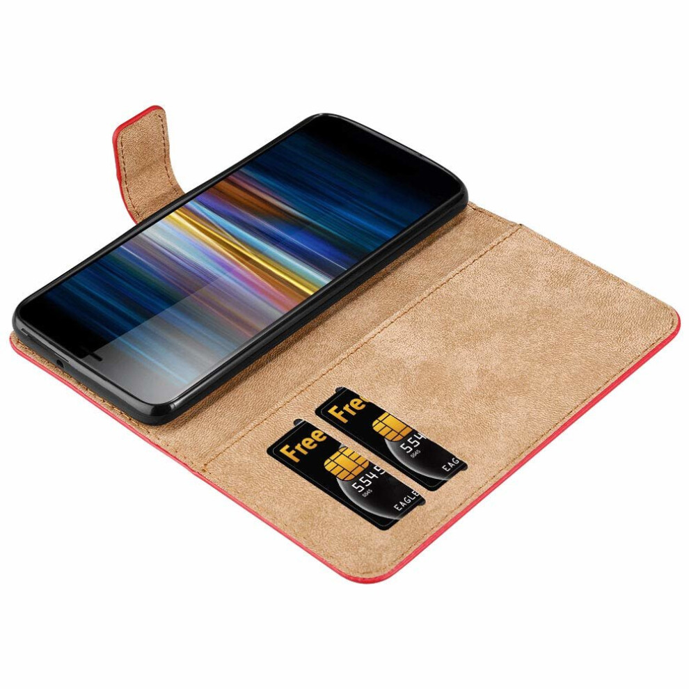 red--for-sony-xperia-l3-phone-leather-folio-wallet-case