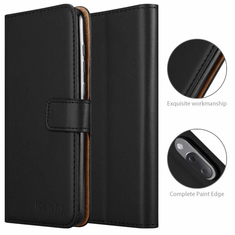 black--for-sony-xperia-l3-phone-leather-folio-wallet-case