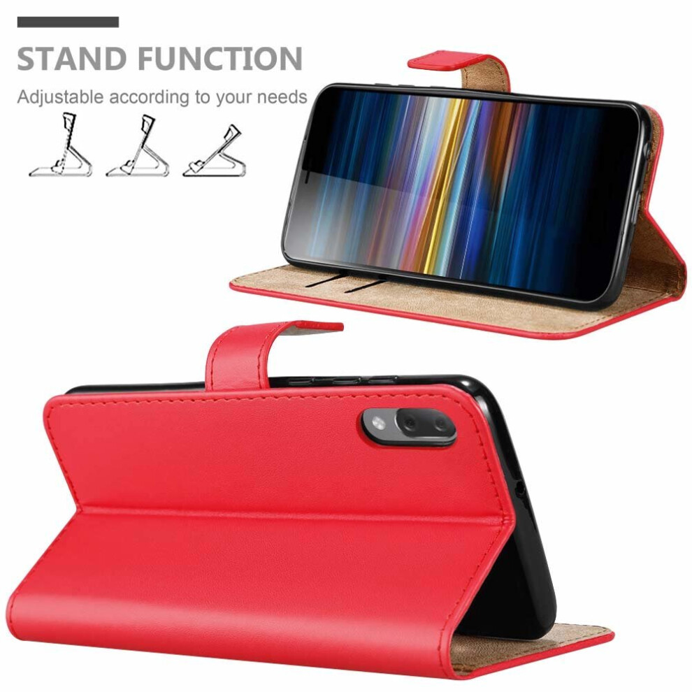 red--for-sony-xperia-l3-phone-leather-folio-wallet-case