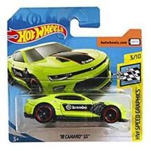 Mattel Cars Hot Wheels '18 Camaro SS HW Speed Graphics 26/250 2019 Short Card