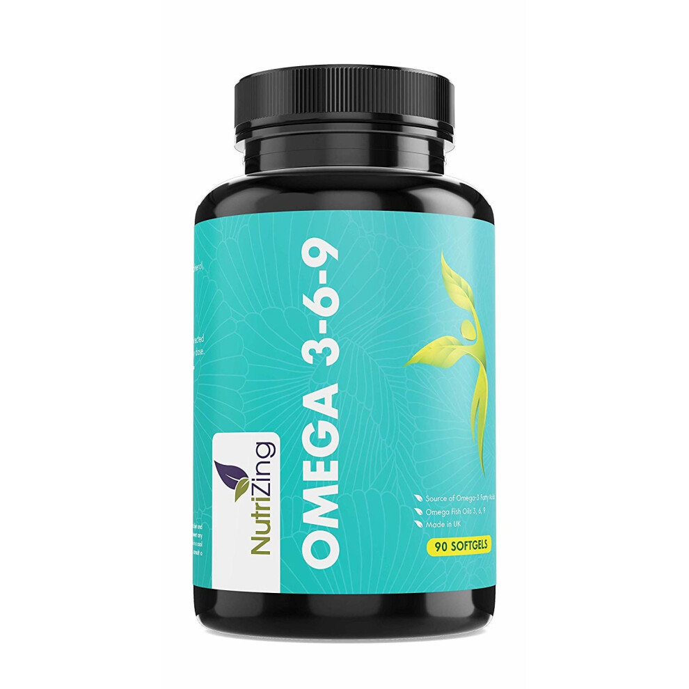 Nutrizing Omega 3 6 9 Supplement By - High Strength Epa & Dha