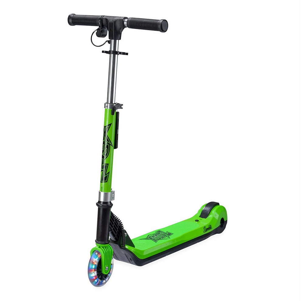 Xootz Kids Elements Electric Folding Scooter with LED - Green