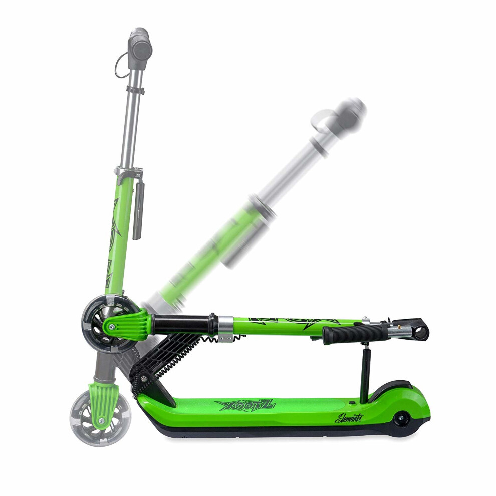 xootz-kids-elements-electric-folding-scooter-with-led---green