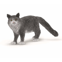 Schleich Farm World Realistiska sta djurleksaker fr pojkar och flickor Maine Coon Cat Toy Figurine lder 3+