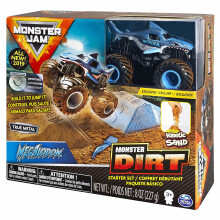 Monster Jam 1:64 Scale Die-Cast Truck Monster Dirt Starter Set, Assorted Colours