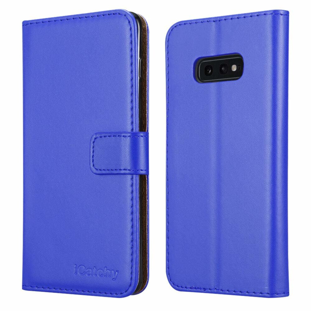 (Blue) For Samsung Galaxy S10e Wallet Book Leather Case Blue 5056298001392