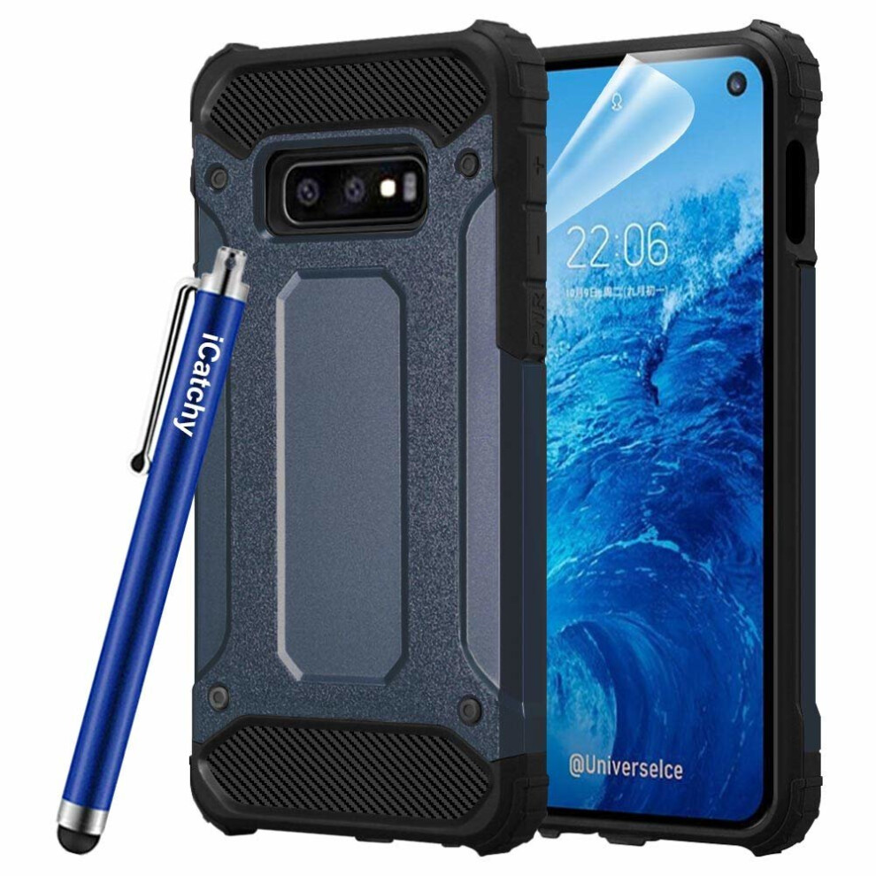 (Blue) For Samsung Galaxy S10e Tough Armour Defender Case Blue 5056298000838