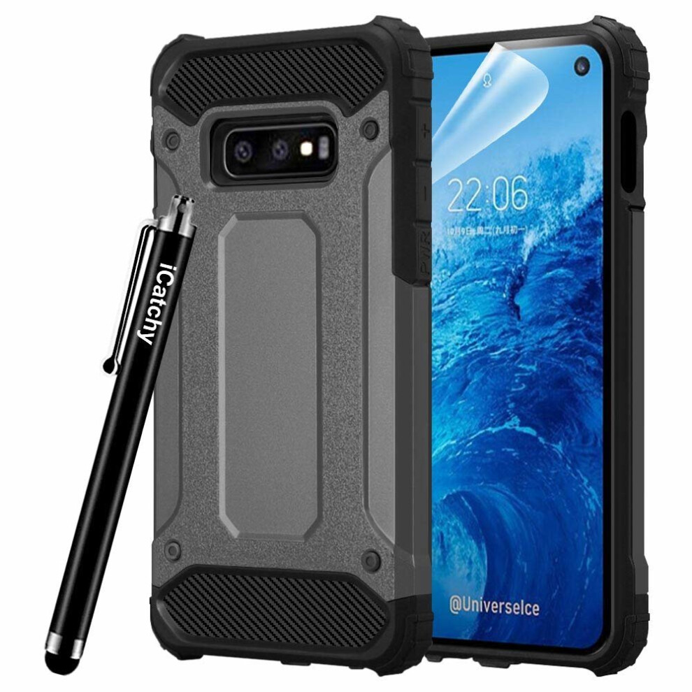 (Grey) For Samsung Galaxy S10e Tough Armour Defender Case Grey 5056298000876