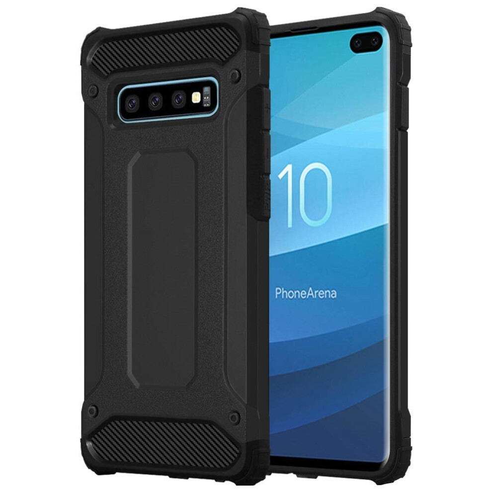 (Blue) For Samsung Galaxy S10 Plus Armour Defender Case