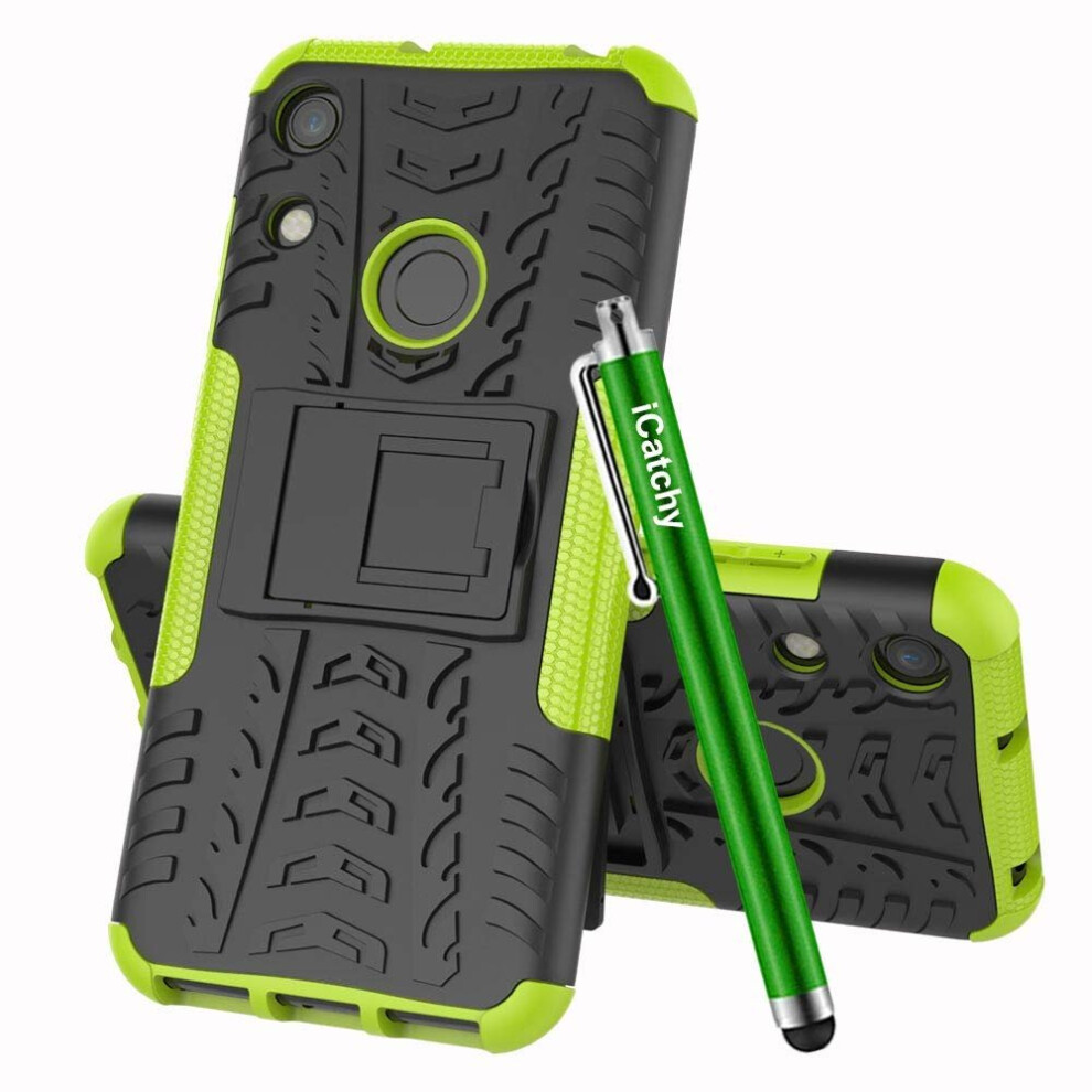 (Green) For Huawei Honor 8A Shockproof Hybrid Case Cover Green 5056298001040