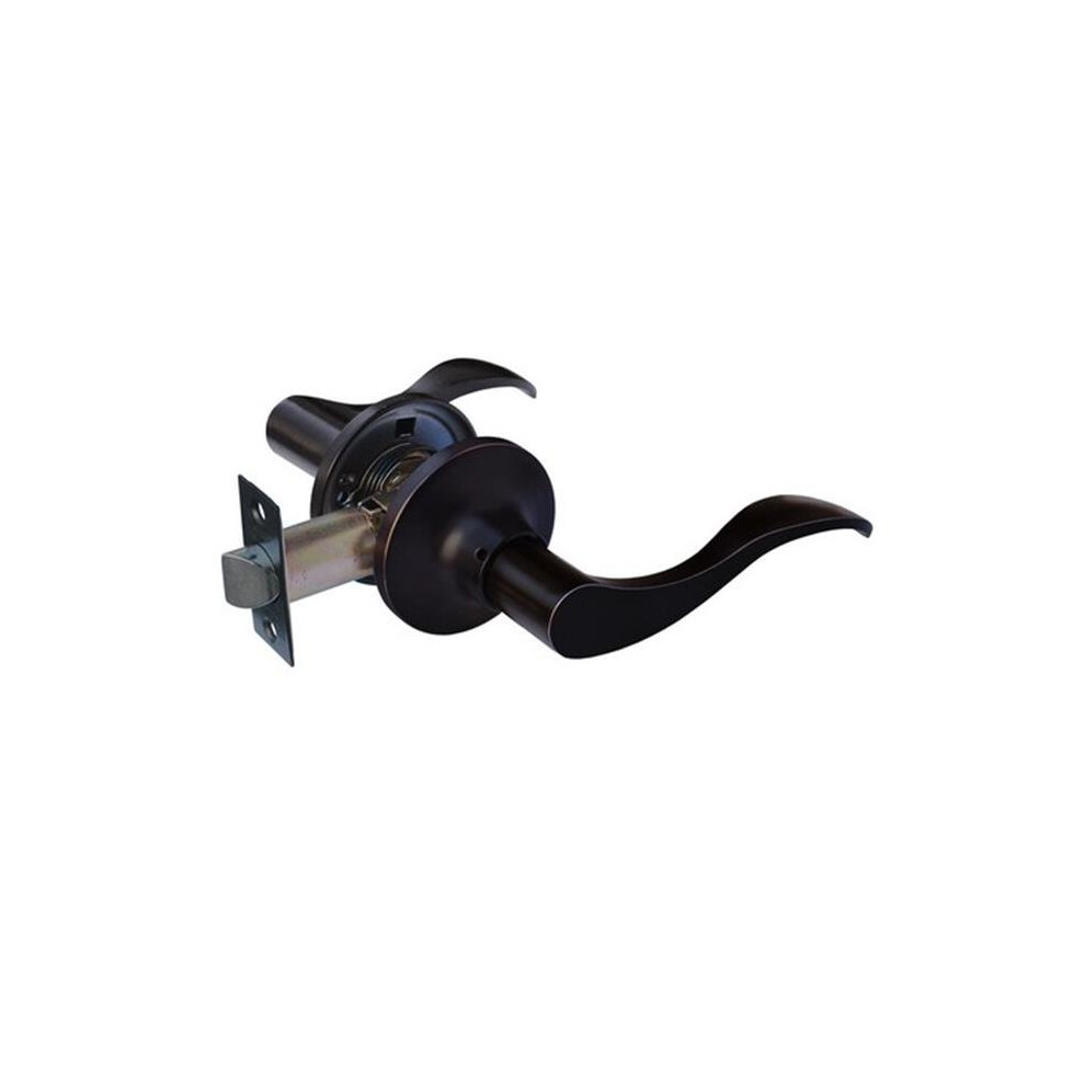 Prelude Passage Lever Door Lock With Knob Handle Lockset, Oil Rubbed Bronze 652513934831