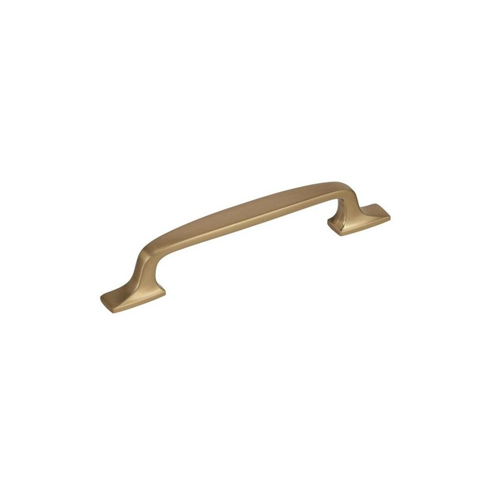 128 Mm Highland Ridge Cabinet Pull - Golden Champagne 723902684221