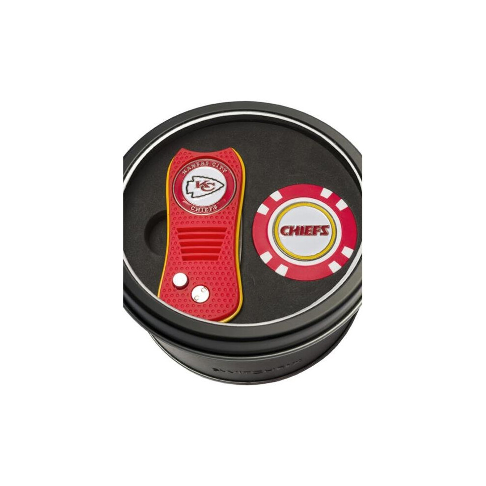 Photos - Golf Team 637556314536 Kansas City Chiefs Tin Set - Switchfix, Chip 31453