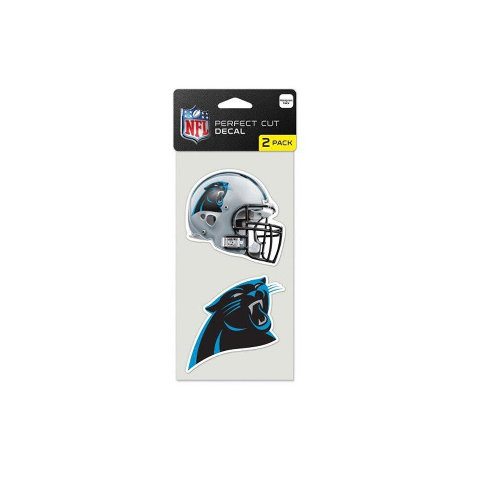 Carolina Panthers Decal 4X4 Die Cut Set Of 2 654204109092