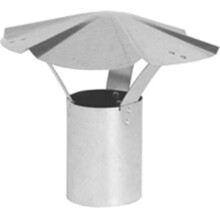GV0587-4-327 4 in. Galvanized Rain Cap 30 Gauge