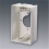 SINGLE GANG WALL BOX IVORY 1