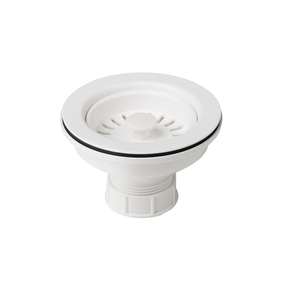 Kitchen Sink Basket Strainer, White 661541553303
