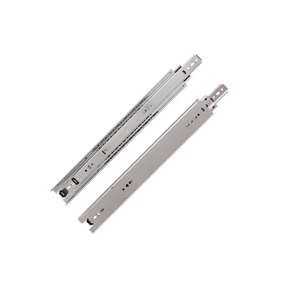 200 Lbs, 14 In. Full Extension Drawer Slide, Zinc 727272706484