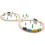 35 Pieces Wooden Train Set with Plastic StorageTub 1