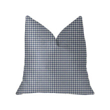 Mezmerize Blue, Beige & Black Luxury Throw Pillow, 20 x 36 in. King