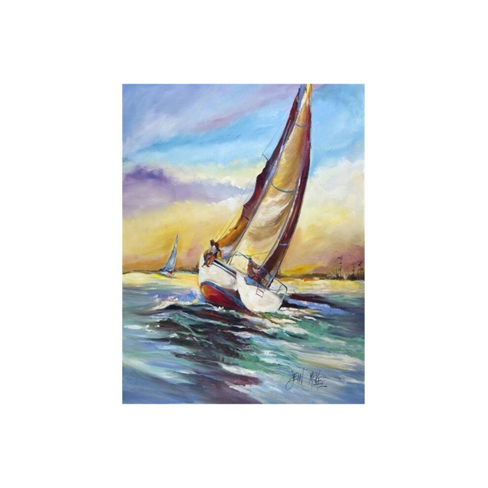 Patioplus Horn Island Sailboat Race Flag Garden Size