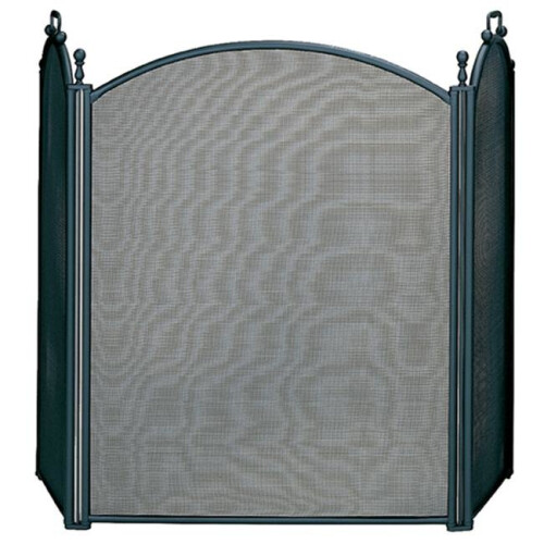 3 Fold Large Diameter Black Screen w - Woven Mesh